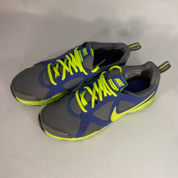 Nike training in season TR2 blue and yellow lace up blue-yellow size8 pre owned - Picture 9 of 16